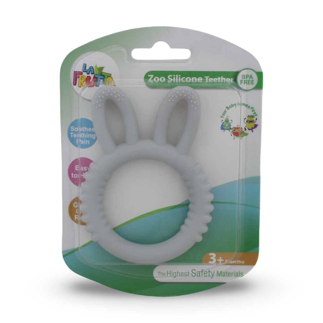 La Frutta Zoo Silicone Teether – Grey