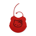 La Frutta Silicone Baby Bib with Pocket – Red with Hello Kitty Print