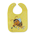 La Frutta PVC Baby Bib with Pocket – Yellow with Bee Print