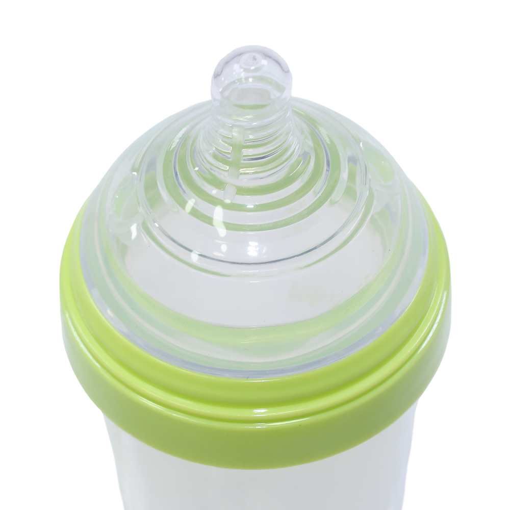 La Frutta Wide-Neck Plus Feeding Bottle – (270 ml) Green
