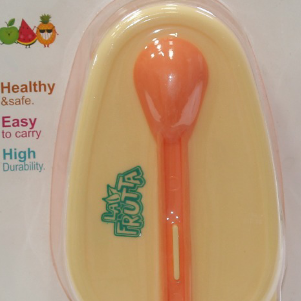 La Frutta Baby Plate and Spoon Set – Orange