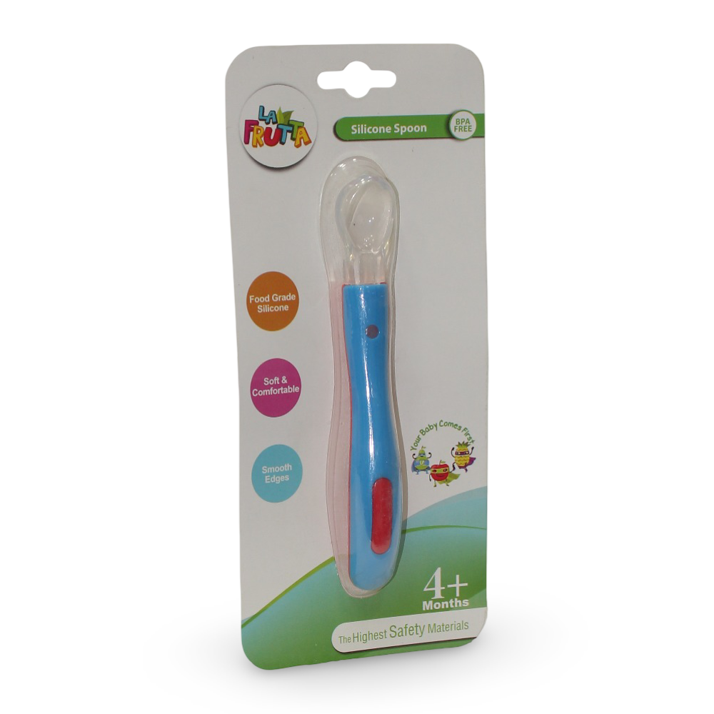 La Frutta Baby Silicone Spoon – Blue