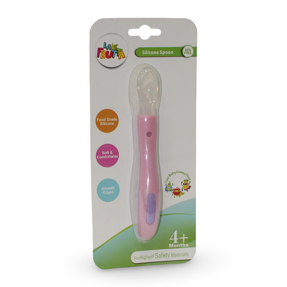 La Frutta Baby Silicone Spoon – Pink