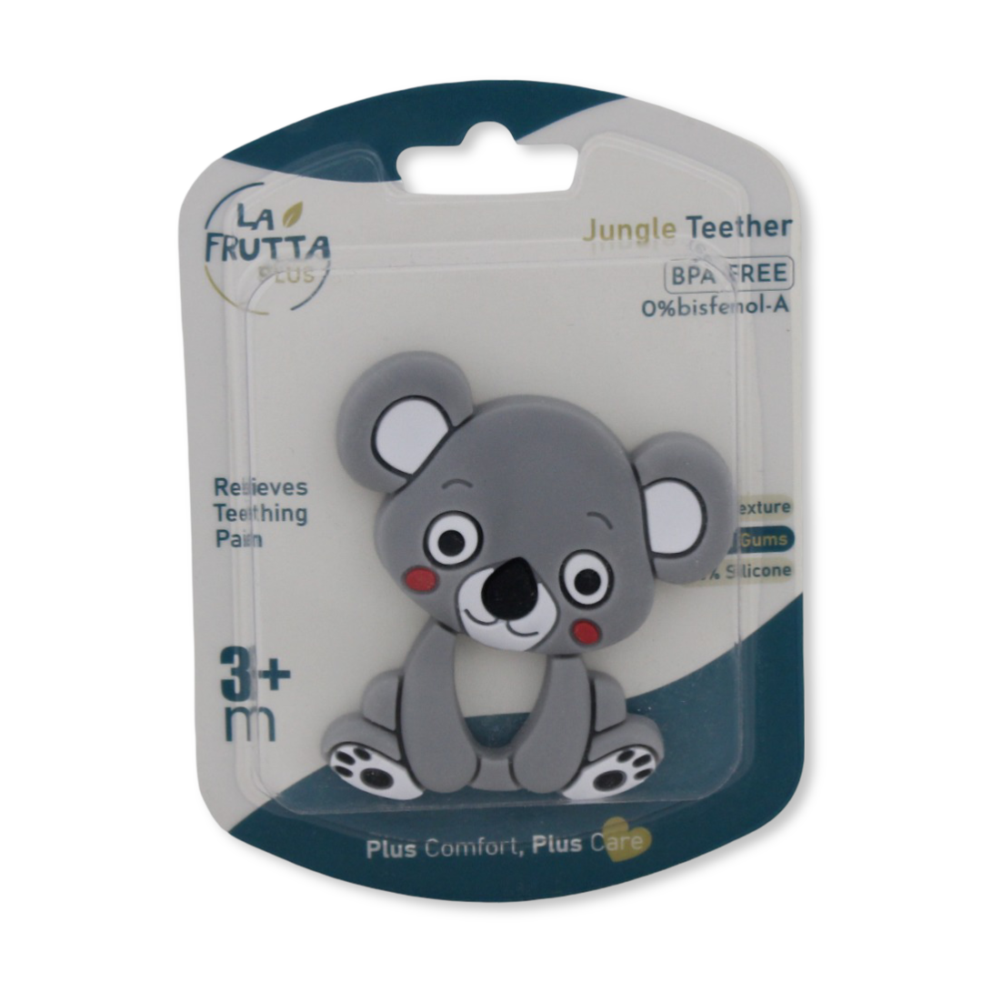 La Frutta Plus Jungle Teether +3m – Grey with Koala Design