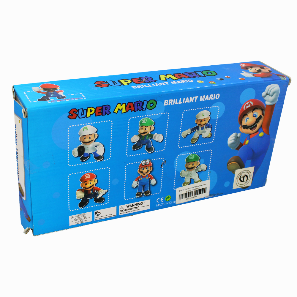 Brilliant Mario Gold Car & Super Mario Figures