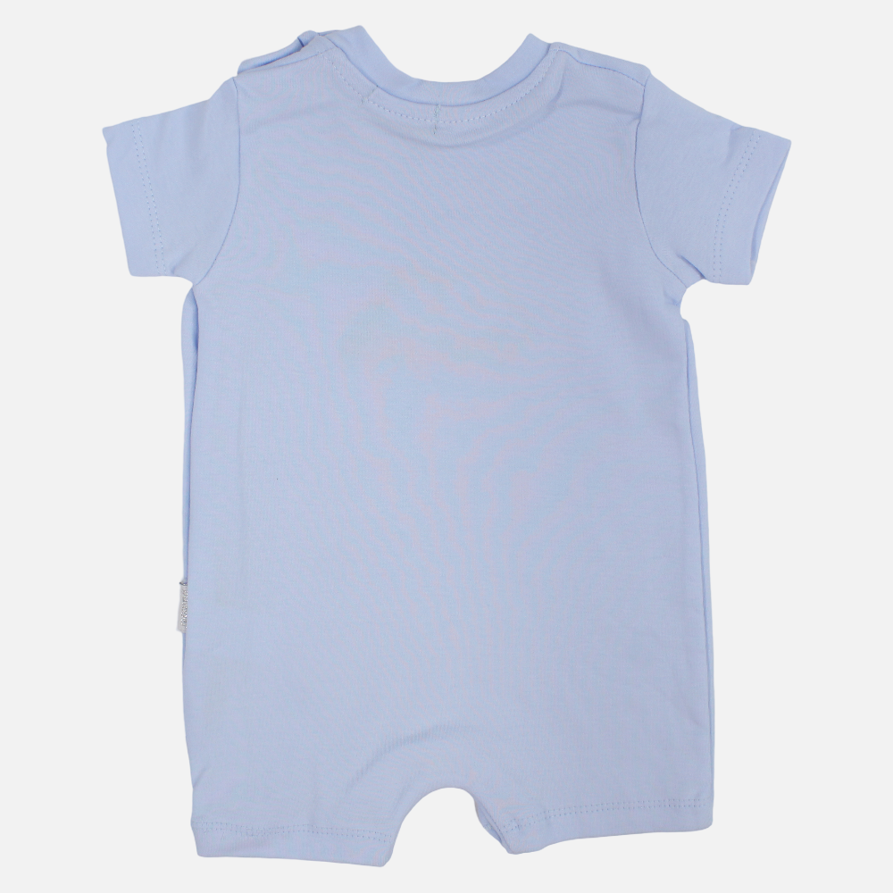 Baby Boys Cotton Romper - Car Print