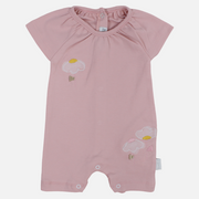Baby Girls Cotton Romper - Floral Print