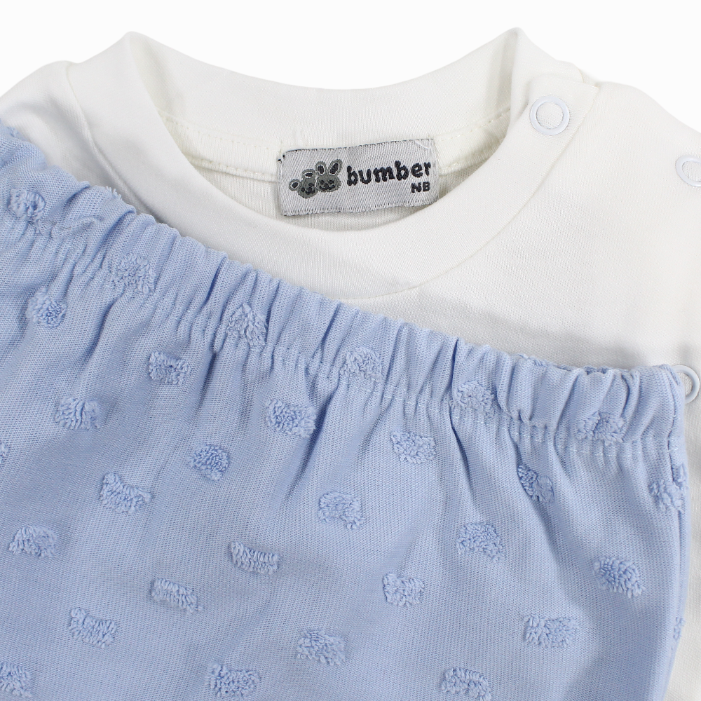 Baby Girls Cotton Pajama Set - Girly Cute Embroideries