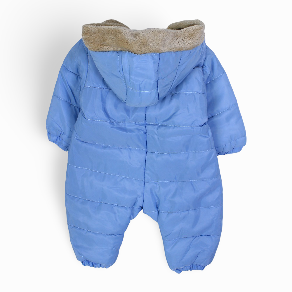 Baby Boys Waterproof Hooded Overall - Rabbit Design