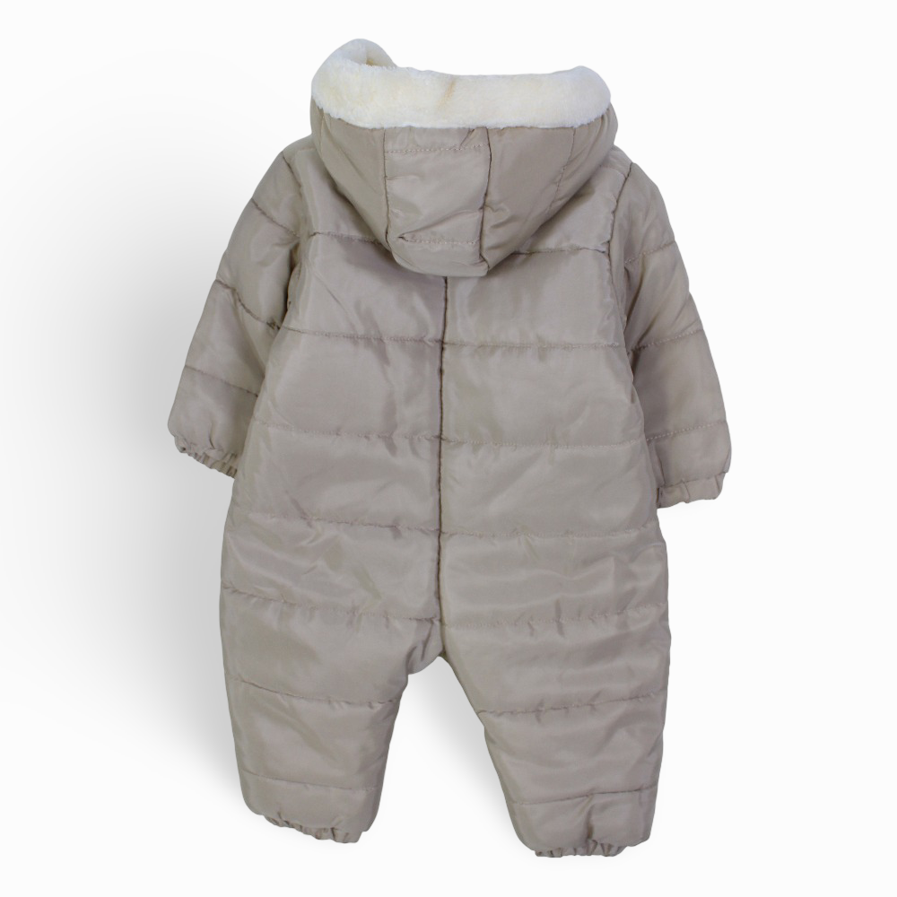 Baby Boys Waterproof Hooded Overall - Rabbit Design