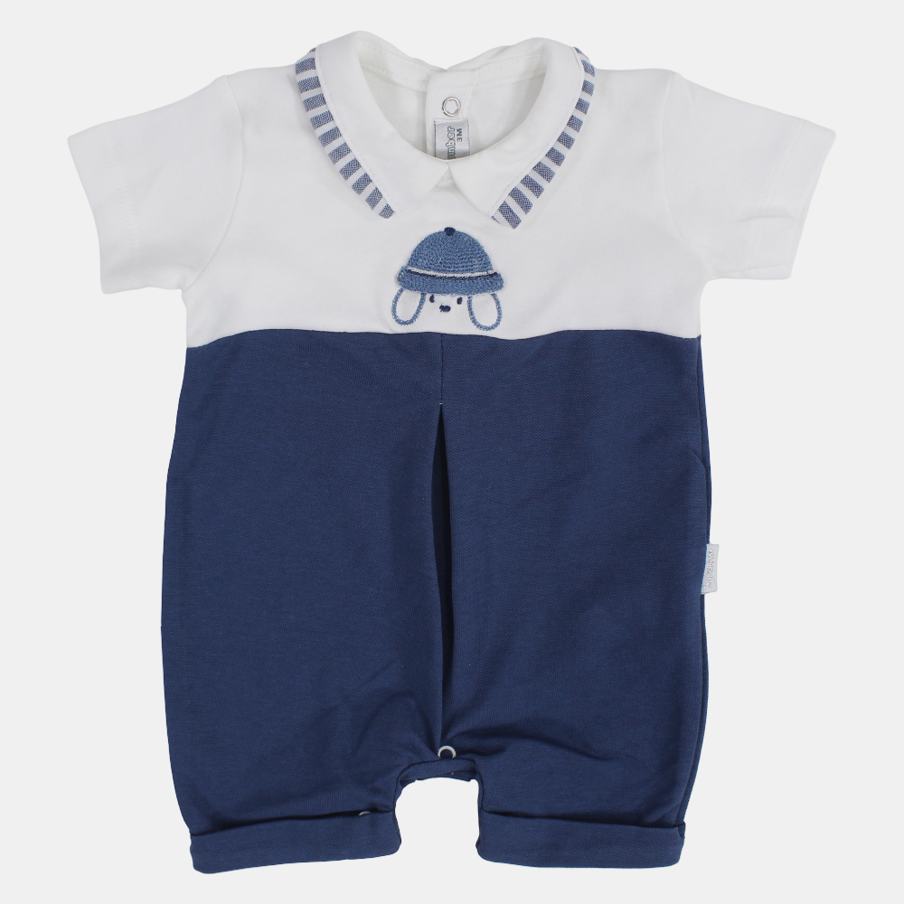 Baby Boys Cotton Romper – Puppy with Hat Design
