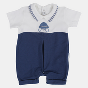 Baby Boys Cotton Romper – Puppy with Hat Design