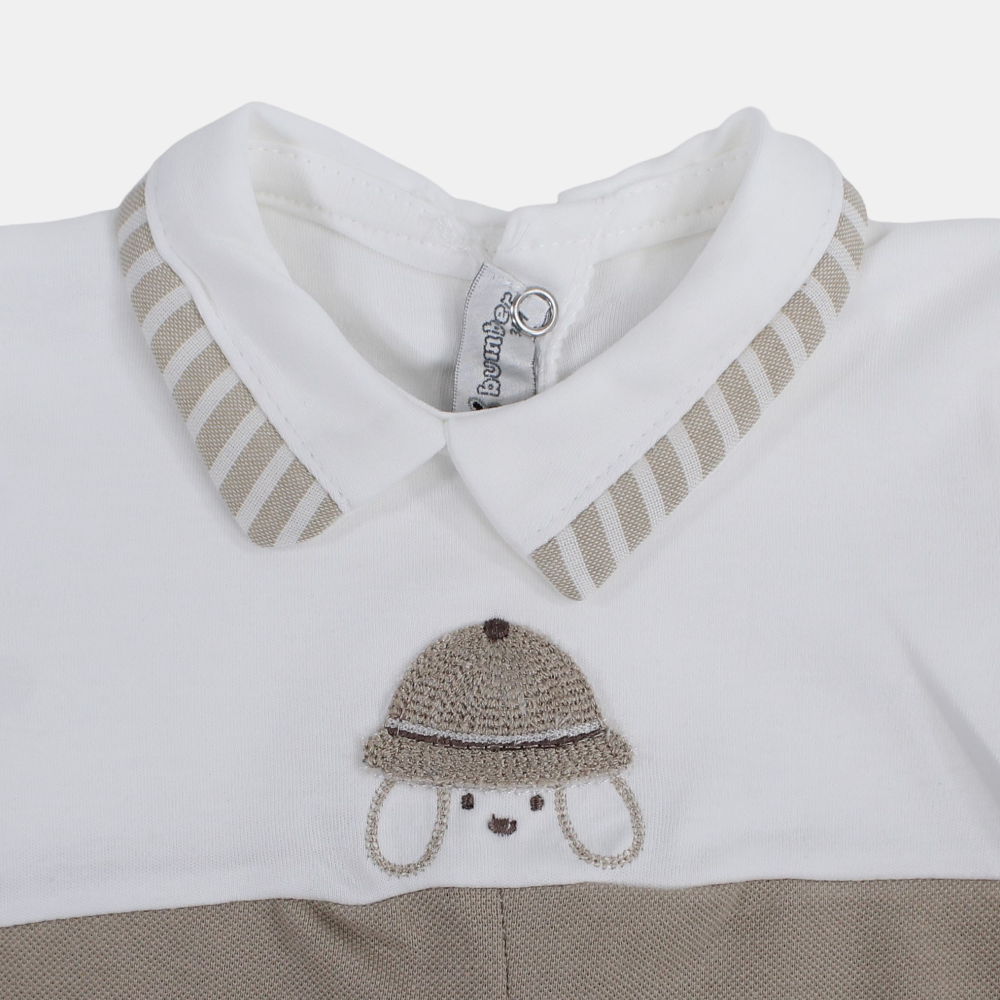 Baby Boys Cotton Romper – Puppy with Hat Design