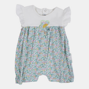 Baby Girls Cotton Romper – Floral Print