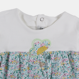 Baby Girls Cotton Romper – Floral Print