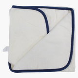 Cotton Baby Hooded Towel - White with Cute Design