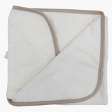 Cotton Baby Hooded Towel - White with Cute Design