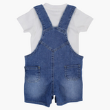 Unisex Baby Overall – Denim with Cute Bear Design