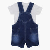 Unisex Baby Overall – Denim with Cute Bear Design