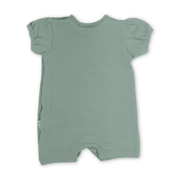 Baby Girls Cotton Romper – Heart Embroidery
