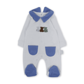 Unisex Baby Cotton Baby Footie – 3 Teddy Bears Print