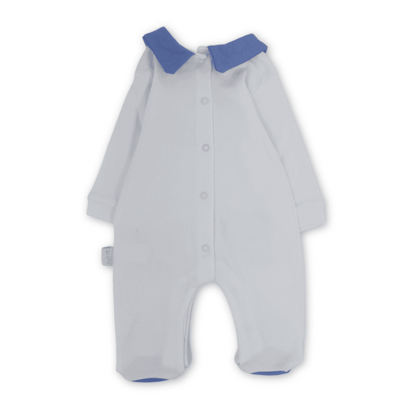 Unisex Baby Cotton Baby Footie – 3 Teddy Bears Print