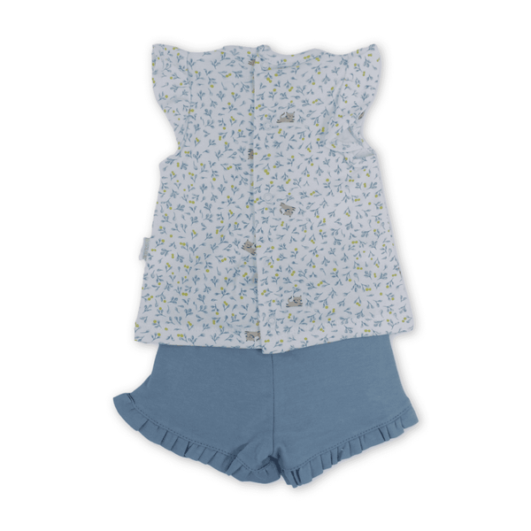 Baby Girls Cotton Outfit Set – Bow Design
