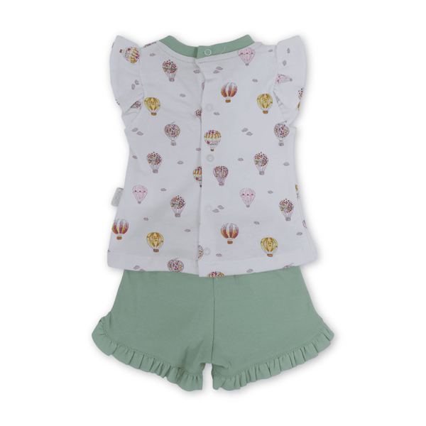 Baby Girls Cotton Outfit Set – Bow Design