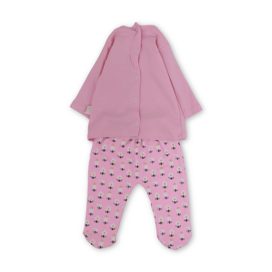 Baby Girls Cotton Pajama – Bow Design