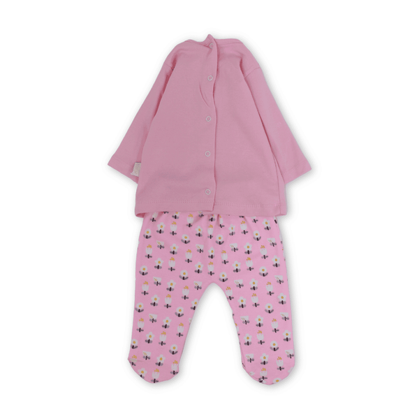 Baby Girls Cotton Pajama – Bow Design