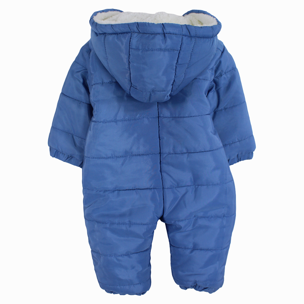 Baby Girls Waterproof Hooded Overall - Dog Face Design