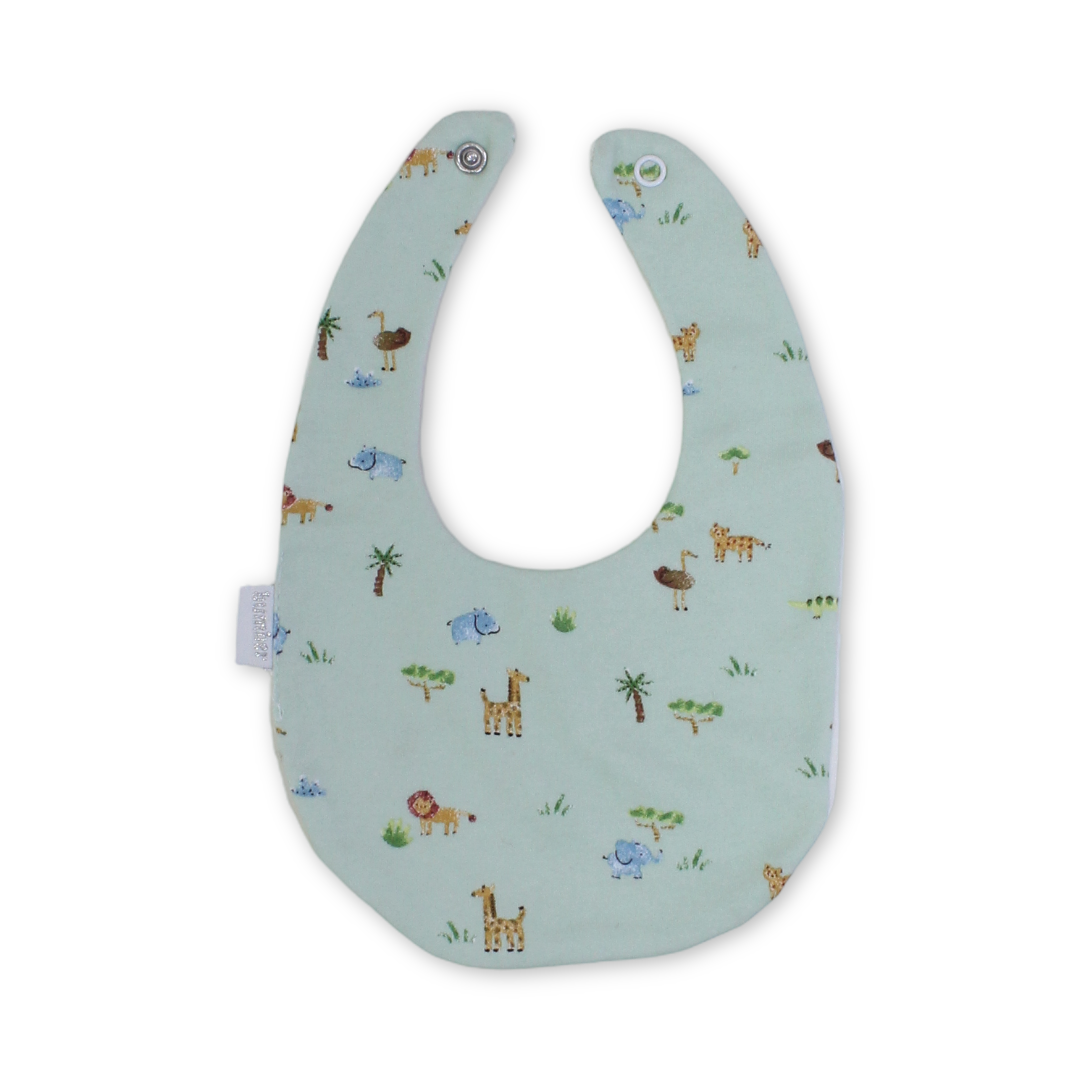 Cotton Baby Bib – Animals Print
