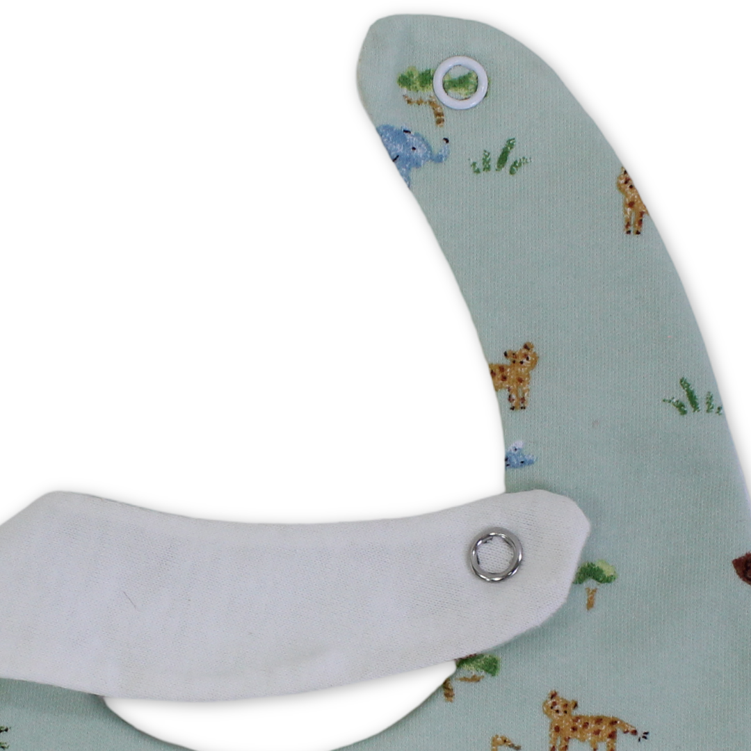 Cotton Baby Bib – Animals Print