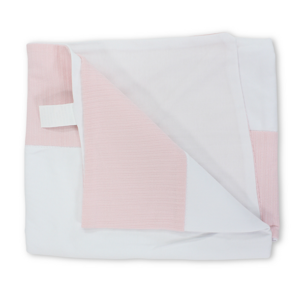Cotton Baby Blanket – Teddy Bear Embroidery