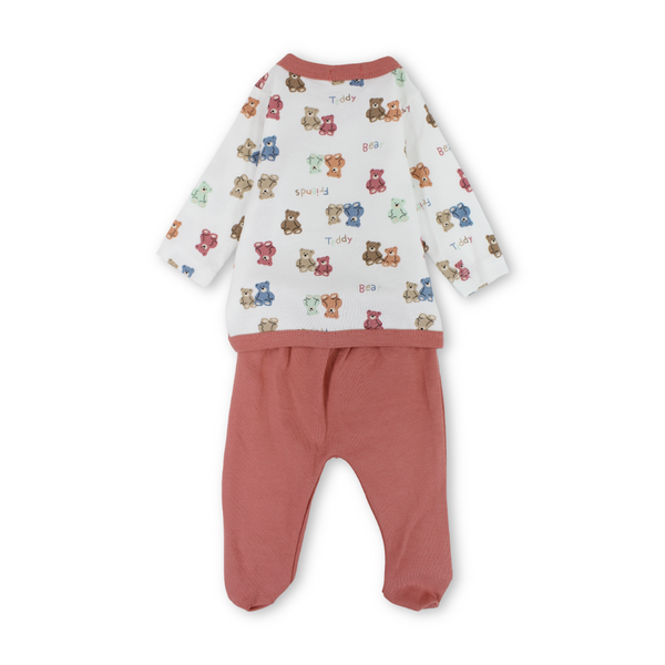 Baby Boys Cotton Pajama – Teddies Print