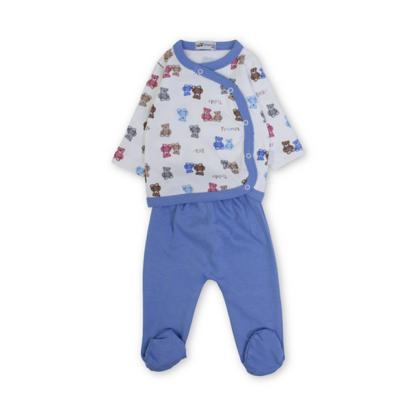 Baby Boys Cotton Pajama – Teddies Print