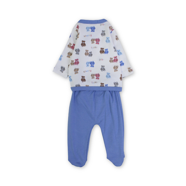 Baby Boys Cotton Pajama – Teddies Print