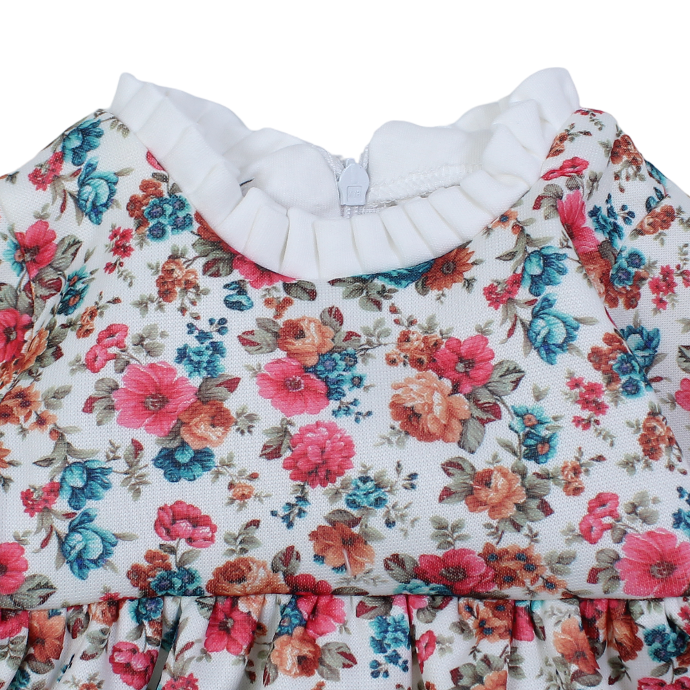 Baby Girls Cotton Dress – Floral Design