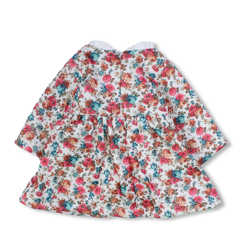 Baby Girls Cotton Dress – Floral Design