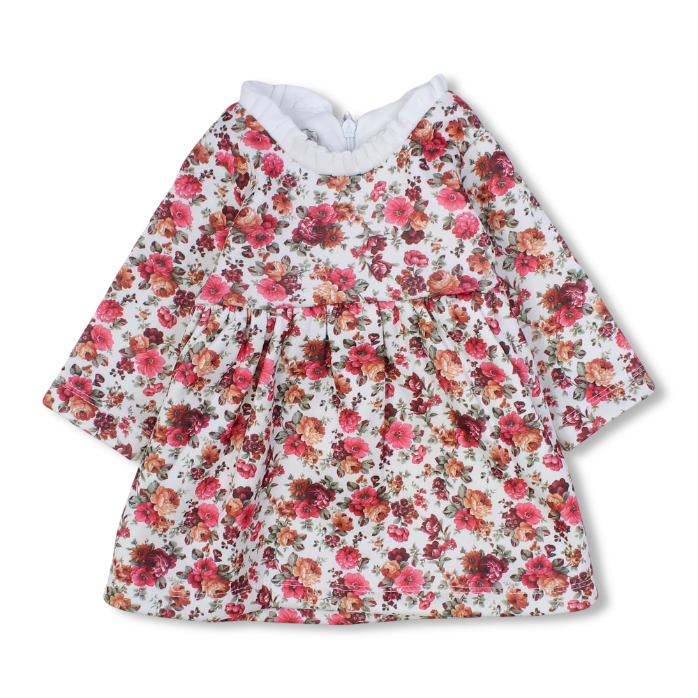 Baby Girls Cotton Dress – Floral Design