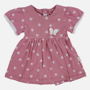 Baby Girls Cotton Dress – Butterfly Print
