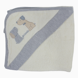 Baby Boys Cotton Hooded Towel – Puppy Design