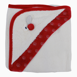 Baby Girls Cotton Hooded Towel - Cute Embroidery
