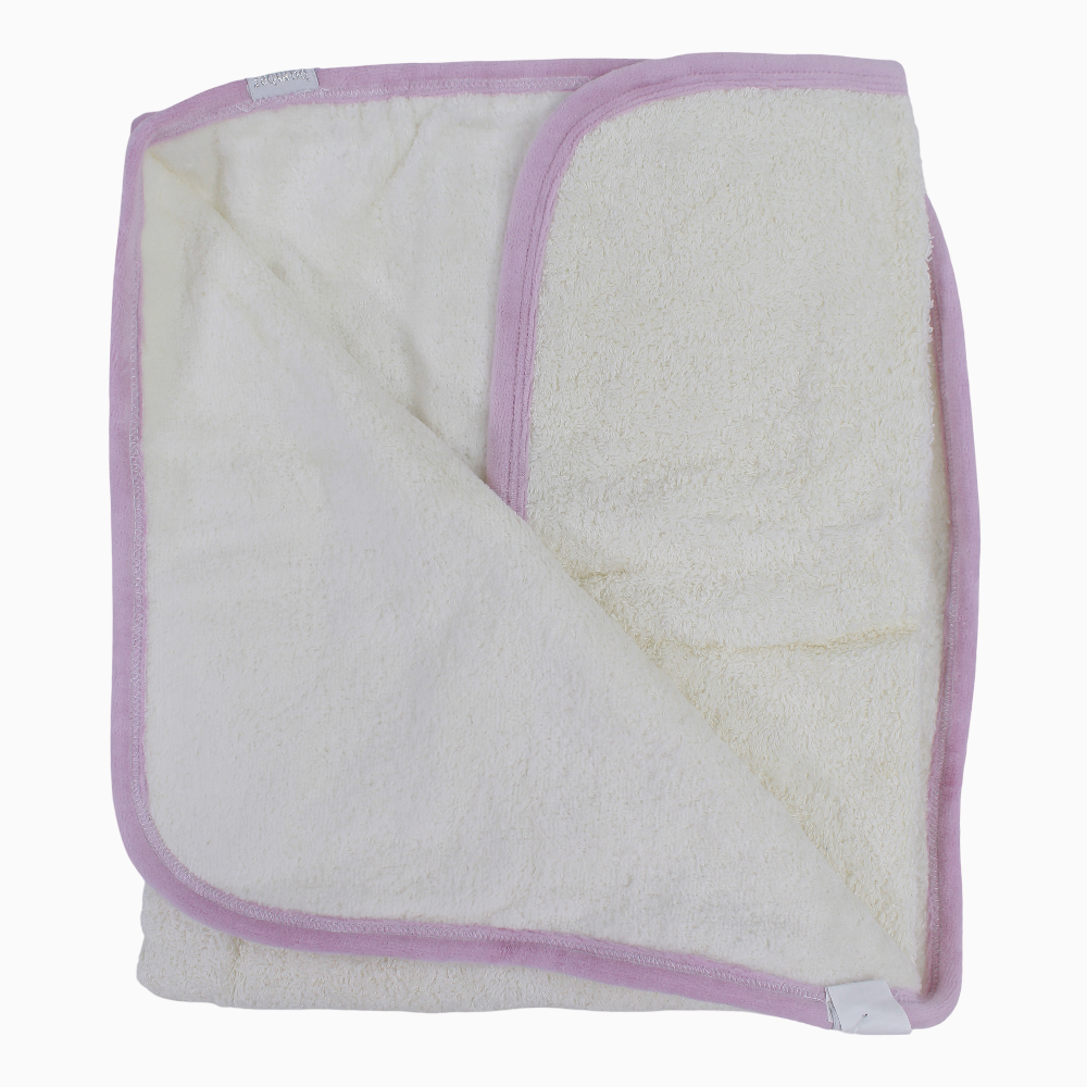 Baby Girls Cotton Hooded Towel - Cute Embroidery