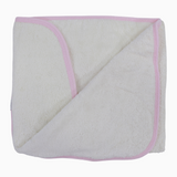 Baby Girls Cotton Hooded Towel – Lace Detail