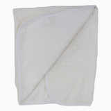 Baby Girls Cotton Hooded Towel – Lace Detail