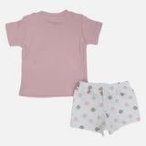 Baby Girls Cotton 2-Piece Outfit Set – Koala, Star & Balloon Print