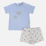 Baby Girls Cotton 2-Piece Outfit Set – Koala, Star & Balloon Print