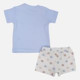 Baby Girls Cotton 2-Piece Outfit Set – Koala, Star & Balloon Print