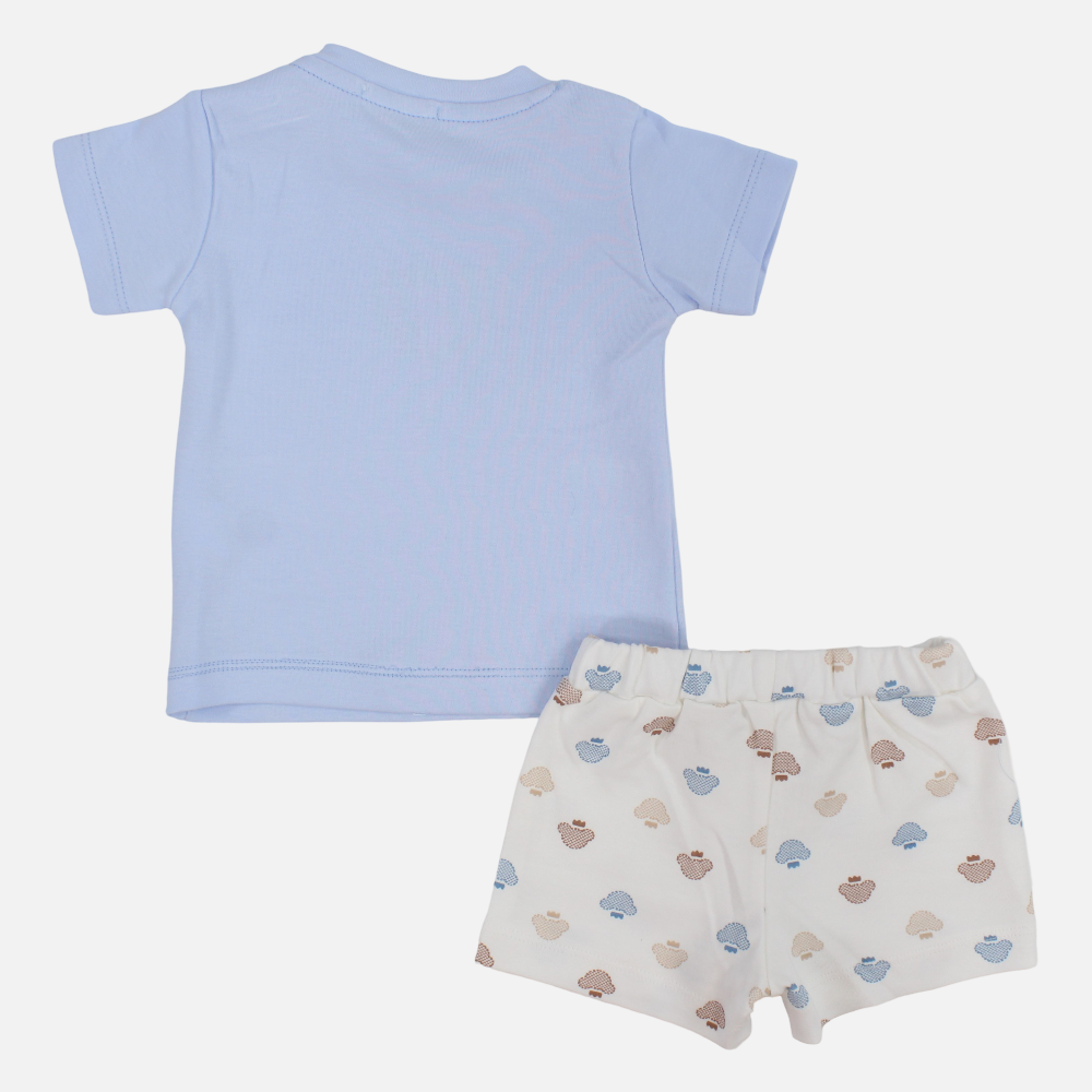 Baby Girls Cotton 2-Piece Outfit Set – Koala, Star & Balloon Print